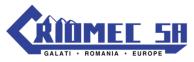CRIOMEC S.A., Galaţi program de funcționare