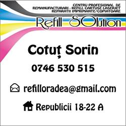 REFILL SOLUTION SRL în Oradea, Centru - program de funcționare