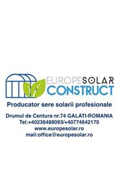 Europe Solar Construct srl, Galaţi program de funcționare