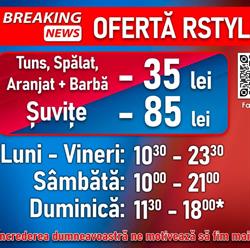 Rstyle Professional, Iaşi program de funcționare