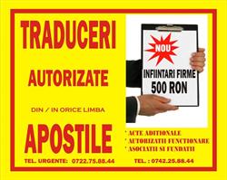 Traduceri & Infiintari Firme Neamt, Piatra-Neamţ program de funcționare