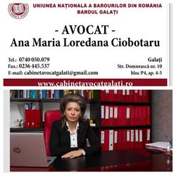 Cabinet Avocat - Loredana Ciobotaru în Galaţi, Centru - program de funcționare