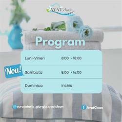 Avat Clean, Giurgiu program de funcționare