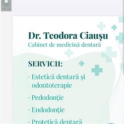 Cabinet Stomatologic Dr. Teodora Ciausu, Timişoara program de funcționare