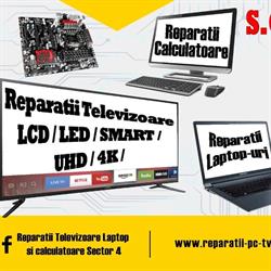 Reparatii Televizoare Laptop si calculatoare Sector 4, Bucureşti program de funcționare