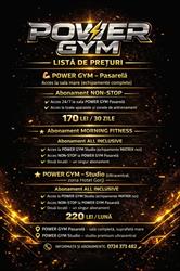 POWER GYM, Târgu Jiu program de funcționare