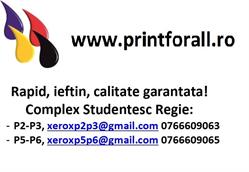Printare Regie, Bucureşti program de funcționare