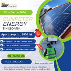 SUNPETER ENERGY SRL, Timişoara program de funcționare