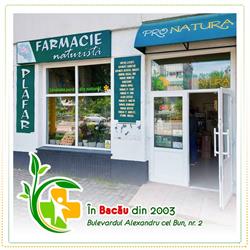 Farmacia naturistă ProNatura - Bacău, program de funcționare