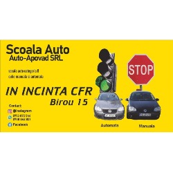 Şcoala Auto APOVAD în Vaslui, Gară - program de funcționare