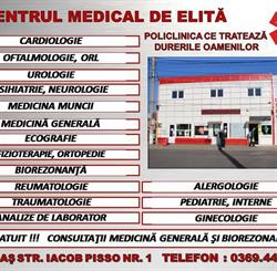 Centrul Medical de Elita Policlinica Medias Ginecologie,Cardiologie,Dermatologie,Analize,Ortopedie, program de funcționare