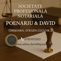Societate Profesionala Notariala Poenariu & David, Timişoara program de funcționare
