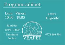 Cabinet Veterinar VeaPet - Urgente veterinare Non-Stop, Galaţi program de funcționare
