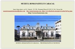 Muzeul Romanatiului, Caracal program de funcționare
