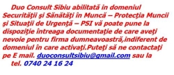 Duo Consult în Sibiu, Lazaret - program de funcționare