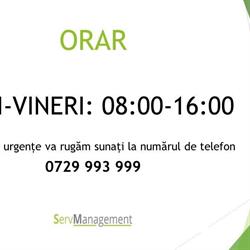 Servmanagement, Cluj-Napoca program de funcționare