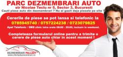 Dezmembrari Pallady în Bucureşti, Sector 3 - program de funcționare