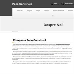 Paco Construct, Bucureşti program de funcționare